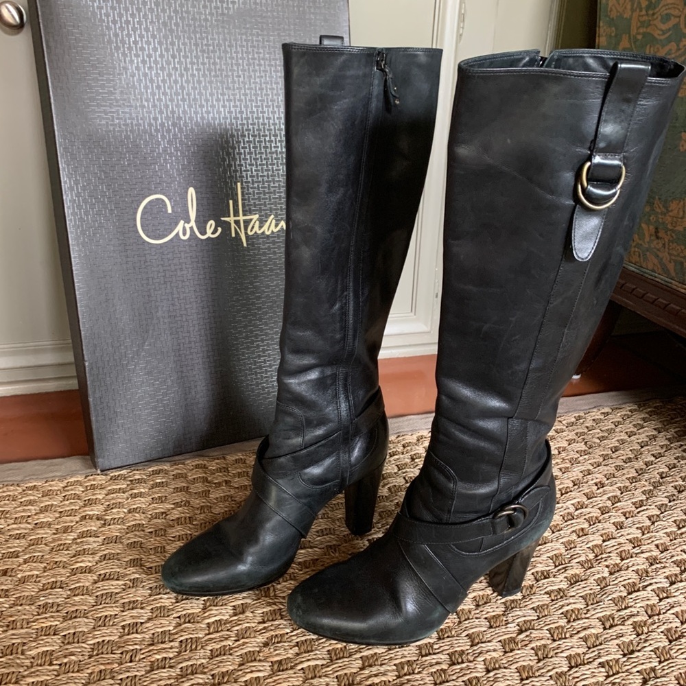 Cole Haan Courtney Air Tall Leather Heeled Boot